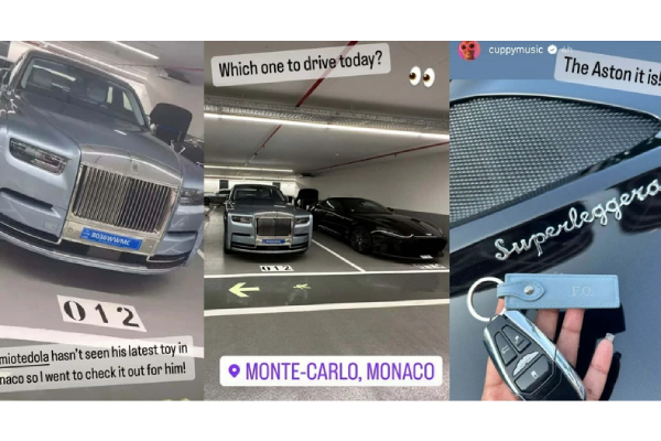 DJ Cuppy flaunts her billionaire dad’s Rolls-Royce in Monaco