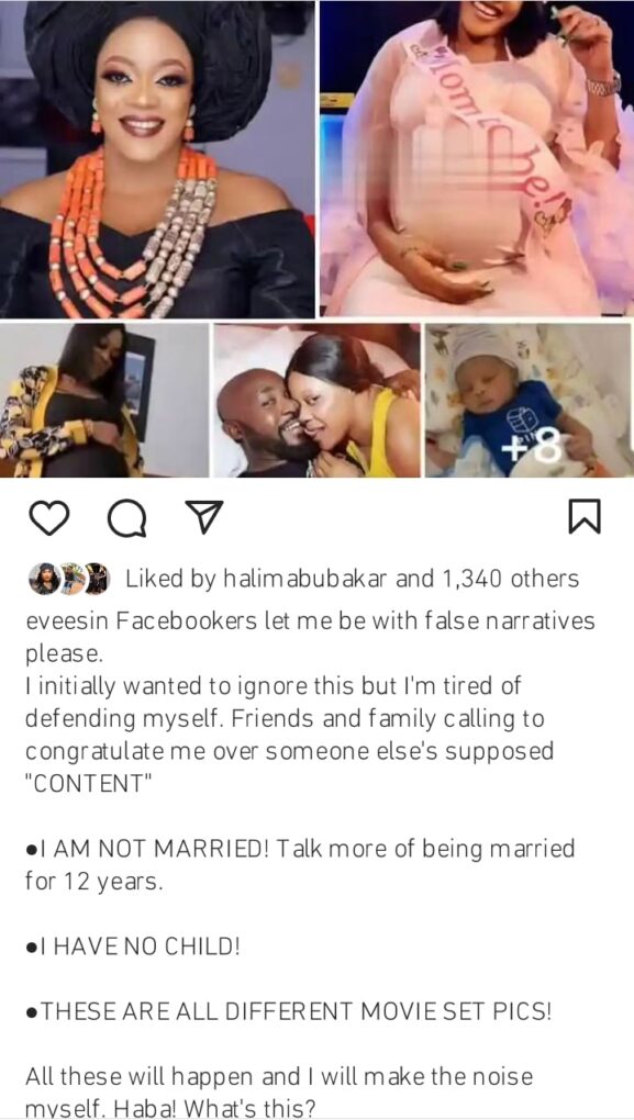 Eve Esin reacts to reports of welcoming a child
