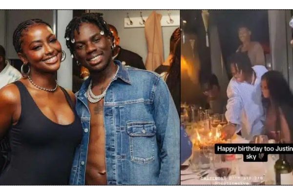 Fans React as Rema spark dating rumours with Justine Skye