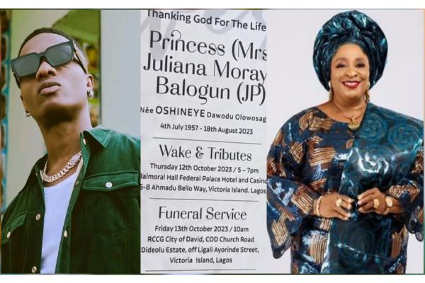 Family releases funeral arrangements for Wizkid’s late mother