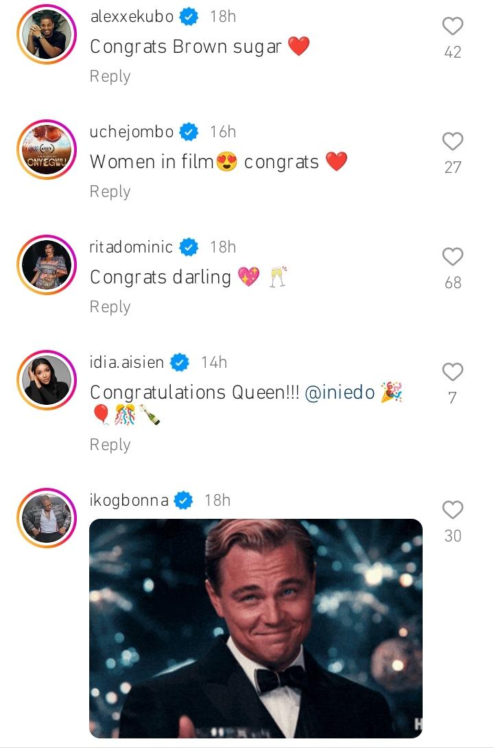 Rita Dominic, others celebrate Ini Edo as she bags honorary award