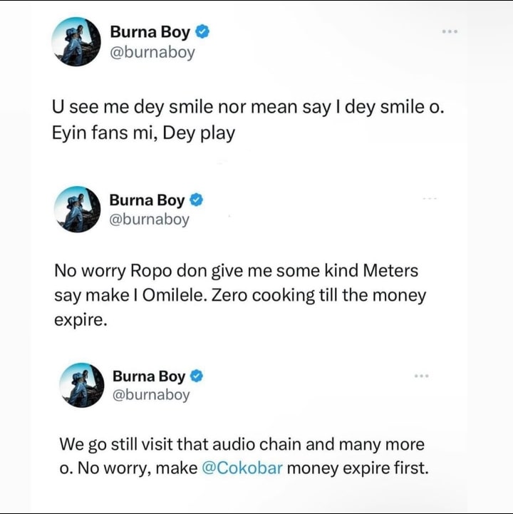Burna Boy reacts to viral video of him rocking rival, Davido’s 30BG chain before his rise to fame