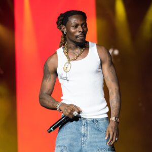 Asake performing live at Adidas Arena Paris during Sounds of the Superstar show