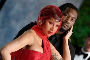 Cardi B and Offset amid reports that Cardi will pay spousal support after their divorce settlement.