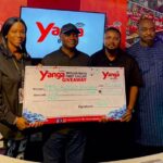 Aloysius Emedu Okwundu confirmed as the Yanga FM 1 million naira winner receiving his prize.