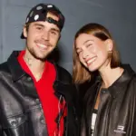 Image showing Hailey and Jack Bieber celebrating Justin Bieber’s Album of the Year nomination, capturing the joyful moment shared with fans across social media.