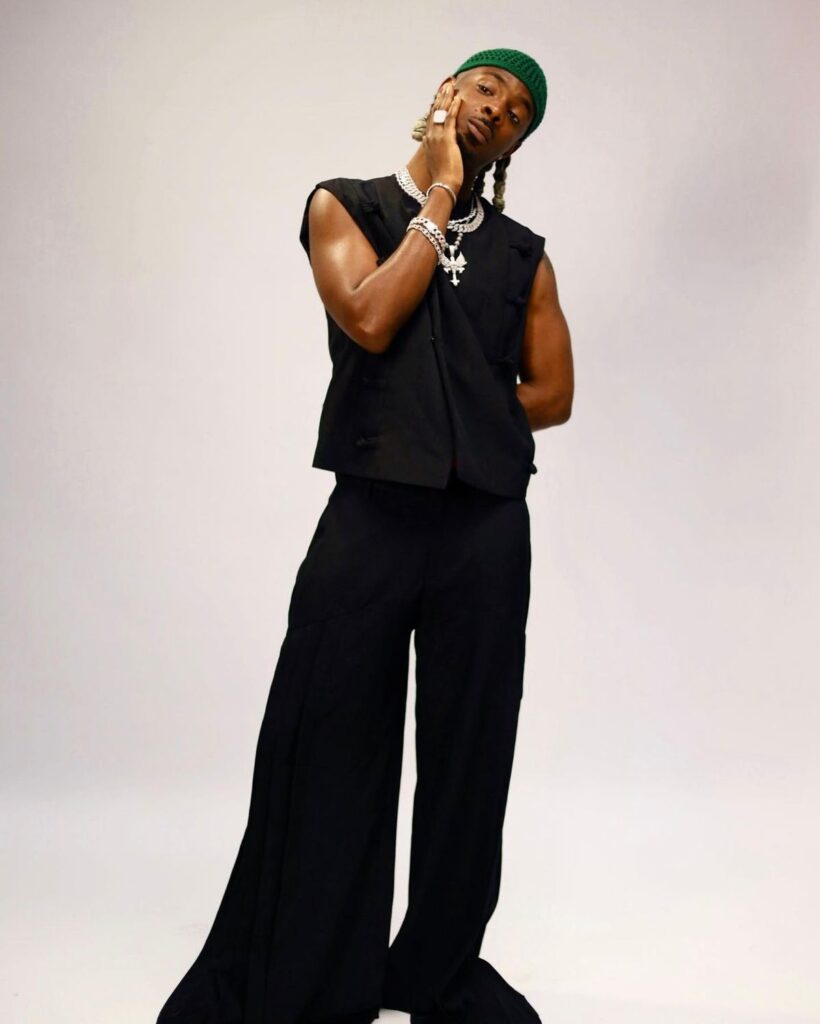 Youngjonn in studio producing new Afrobeat and disco-inspired track Blue Disco”