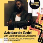 Adekunle Gold thrills London fans with a Session Orchestra performance after a heartwarming introduction from daughter Deja.”