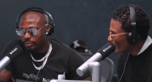 Wizkid and Asake announcing REAL Volume 1 during their Apple Music radio takeover.