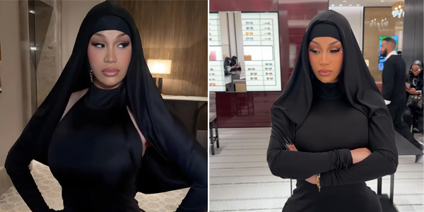 Cardi B performing “Girls Like You” live on stage at Soundstorm Festival in Riyadh, Saudi Arabia.