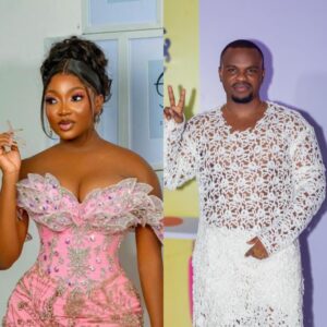 Papaya Ex reacting after dismissing Tosin Silverdam during a viral interview moment