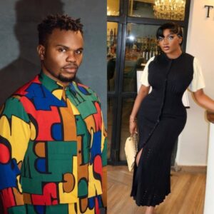 Papaya Ex reacting after dismissing Tosin Silverdam during a viral interview moment