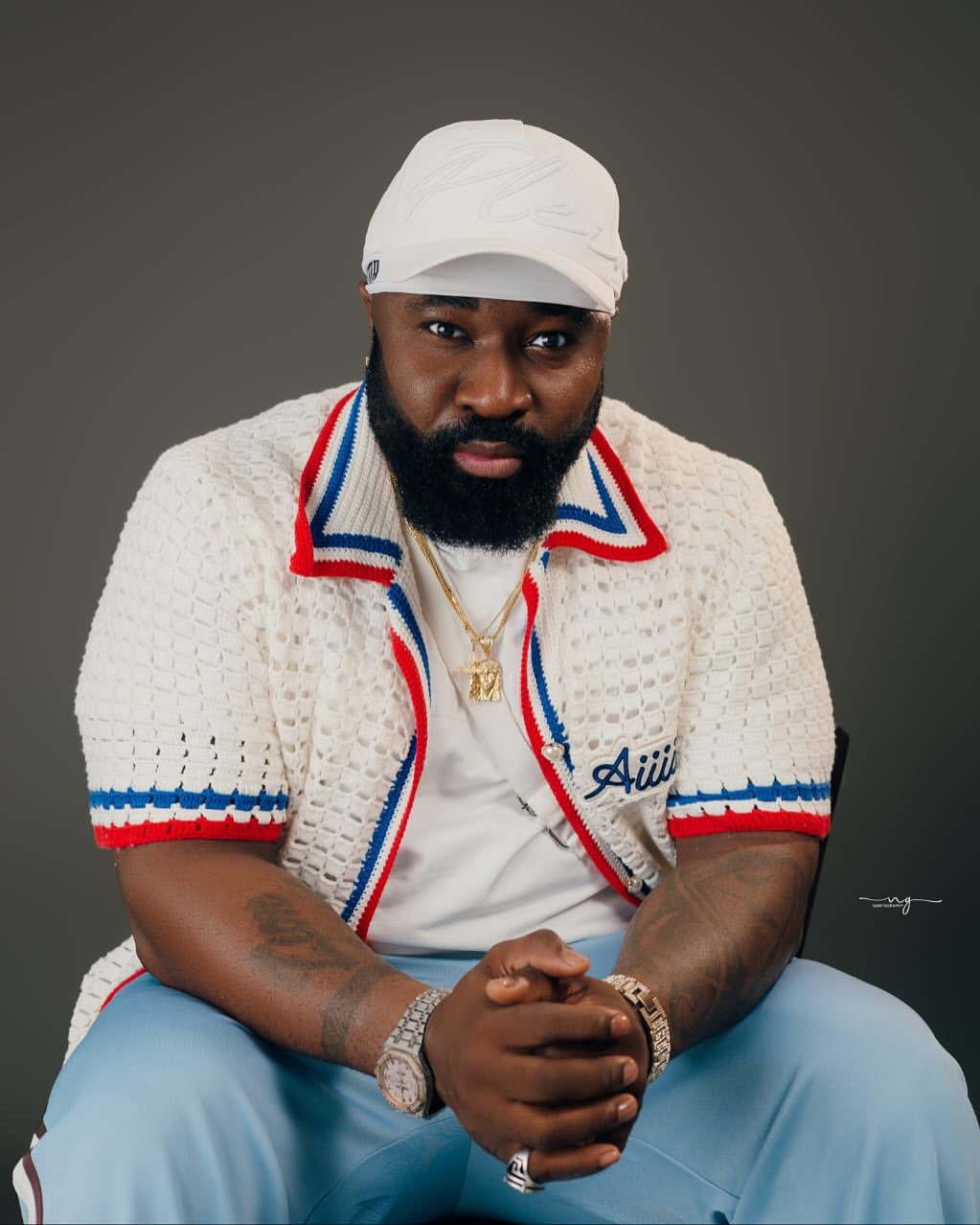 Harrysong discussing polygamy as a personal decision during a lifestyle interview.