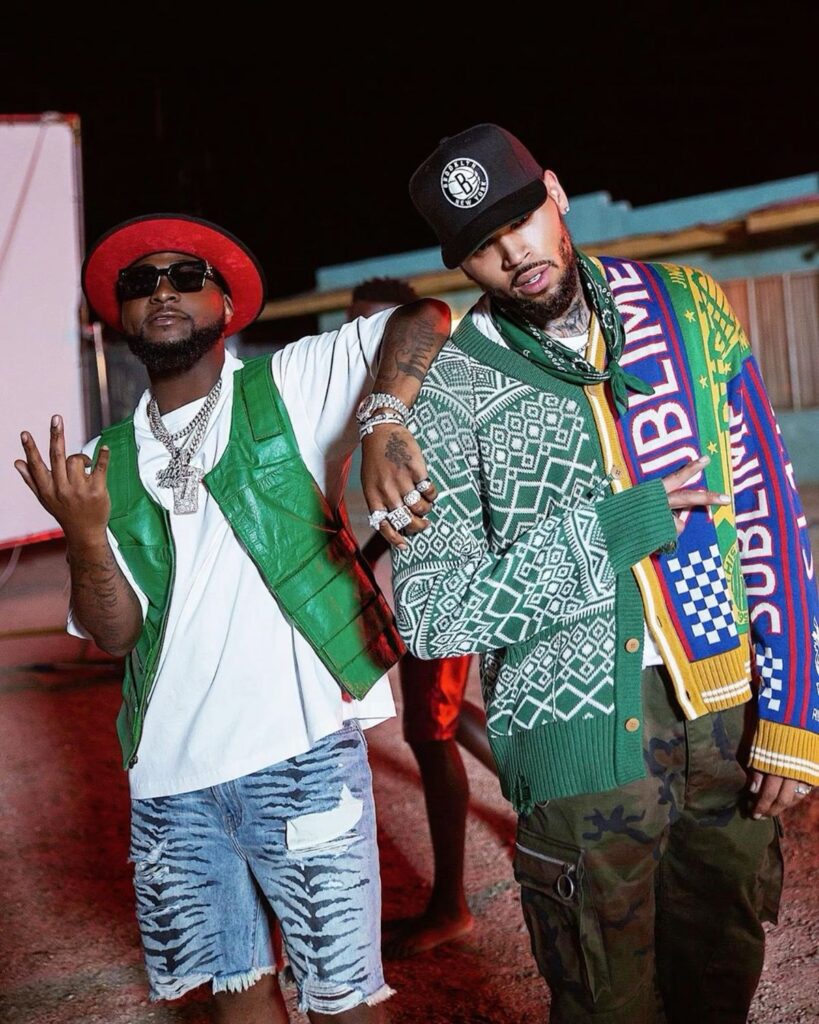 Davido and Chris Brown collaborating ahead of their 2026 joint album release.