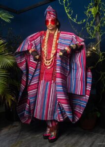 Denrele Edun discussing the Denrele Edun ageless skin glow during a radio interview on Max FM.