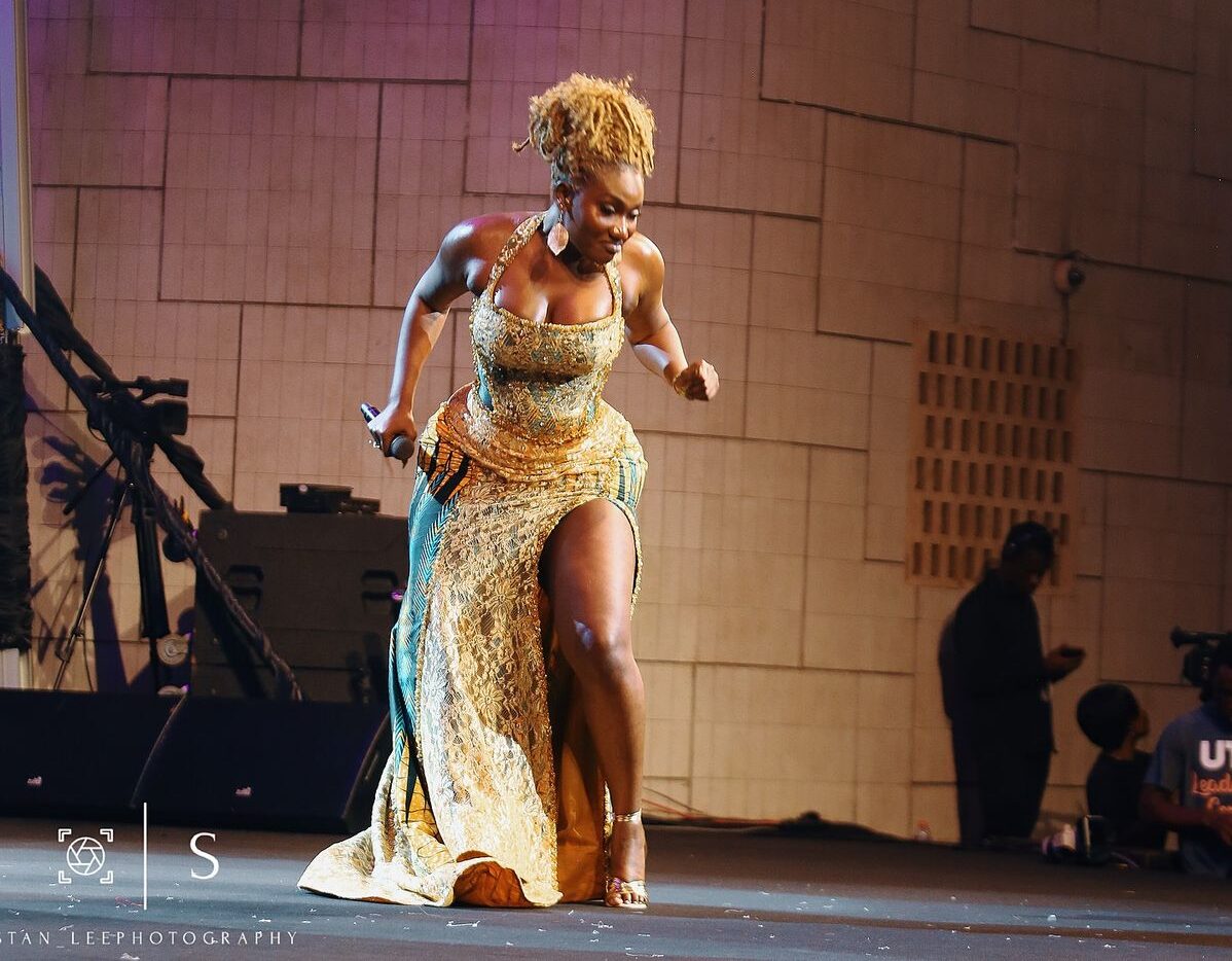 Wendy Shay discussing her body confidence and personal growth during a candid interview.