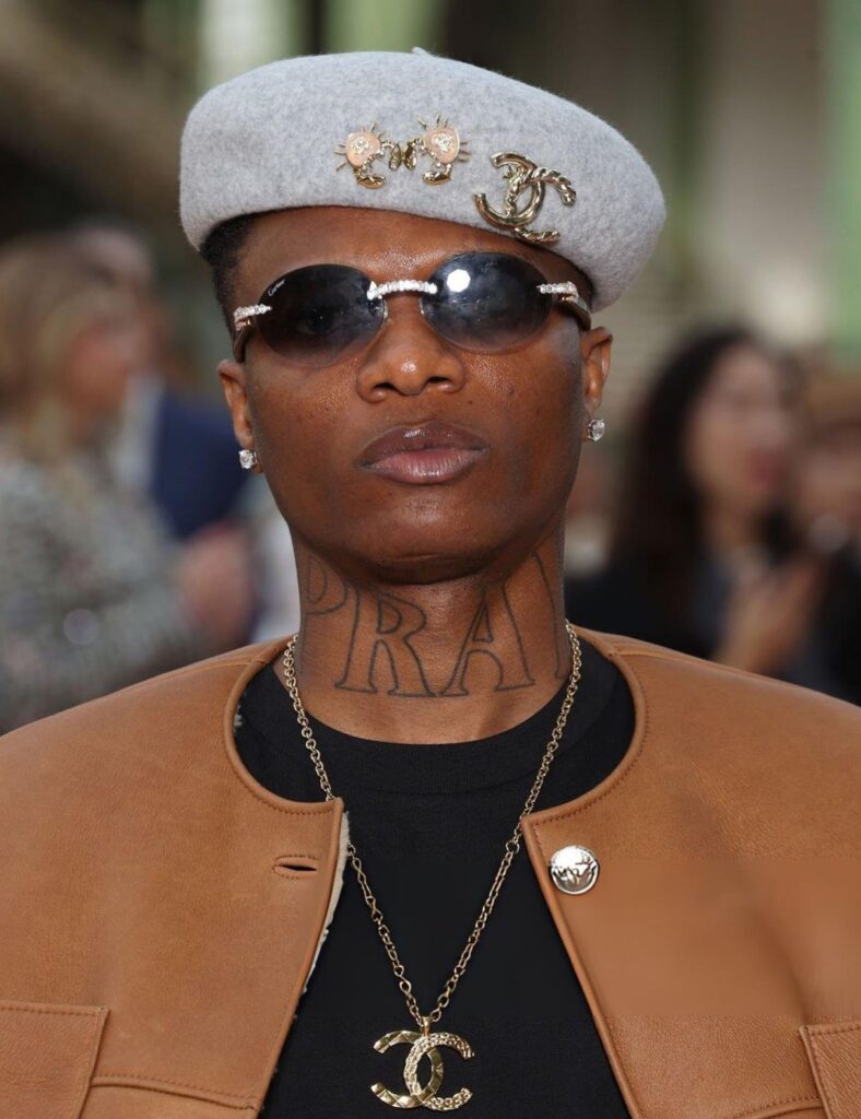 Wizkid marking his 10 billion Spotify streams achievement as a global music icon.