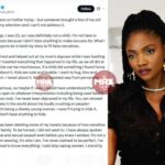 Portrait of Simi speaking about the Simi old tweet controversy and explaining the original context.