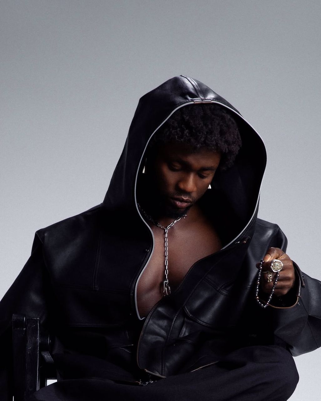 Omah Lay talking about his Grammys night and breakup during his London listening party.