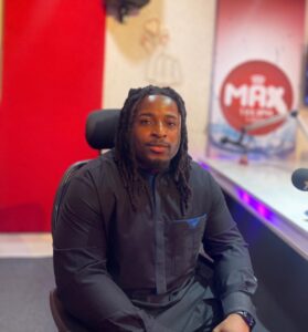 Samuel Ogunkoya during an interview discussing the Wahalaroom platform and his vision to promote Afrobeats internationally.