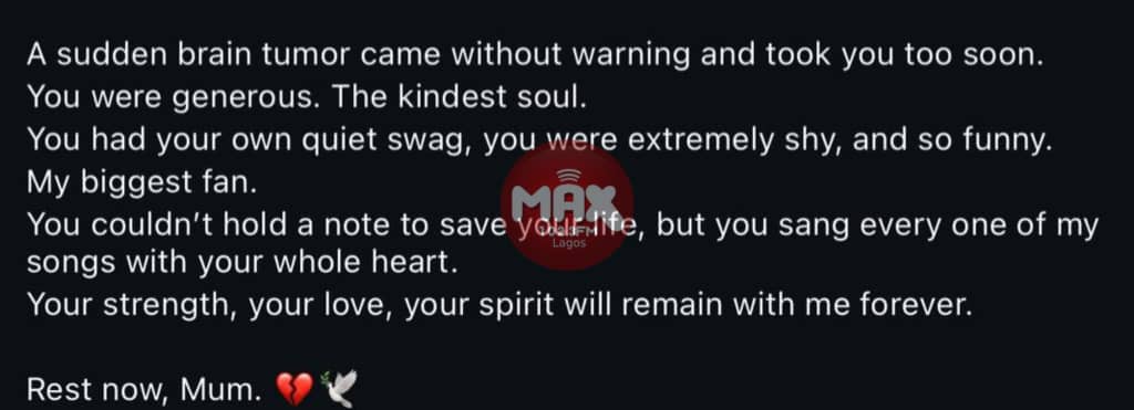 Asa reflecting during a quiet moment after losing her mother.