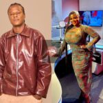 Honey Ojukwu in the studio at Max FM preparing to host the Max Breakfast show with Westy Baba.