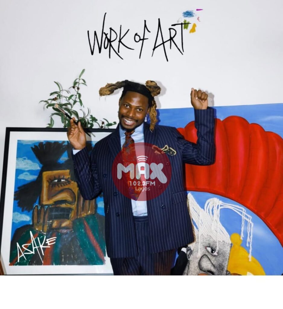 Asake performing during the era of his record-breaking Work of Art album.