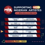 MAX 102.3 FM promotes rising Nigerian artists and new music discoveries with Realskillz and Bibi Raii.