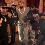 Drake honours legendary R&B group Jagged Edge during his Nike NOCTA party in New Jersey.