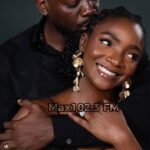 Adekunle Gold and Simi share a romantic moment in the Blue Fire music video.