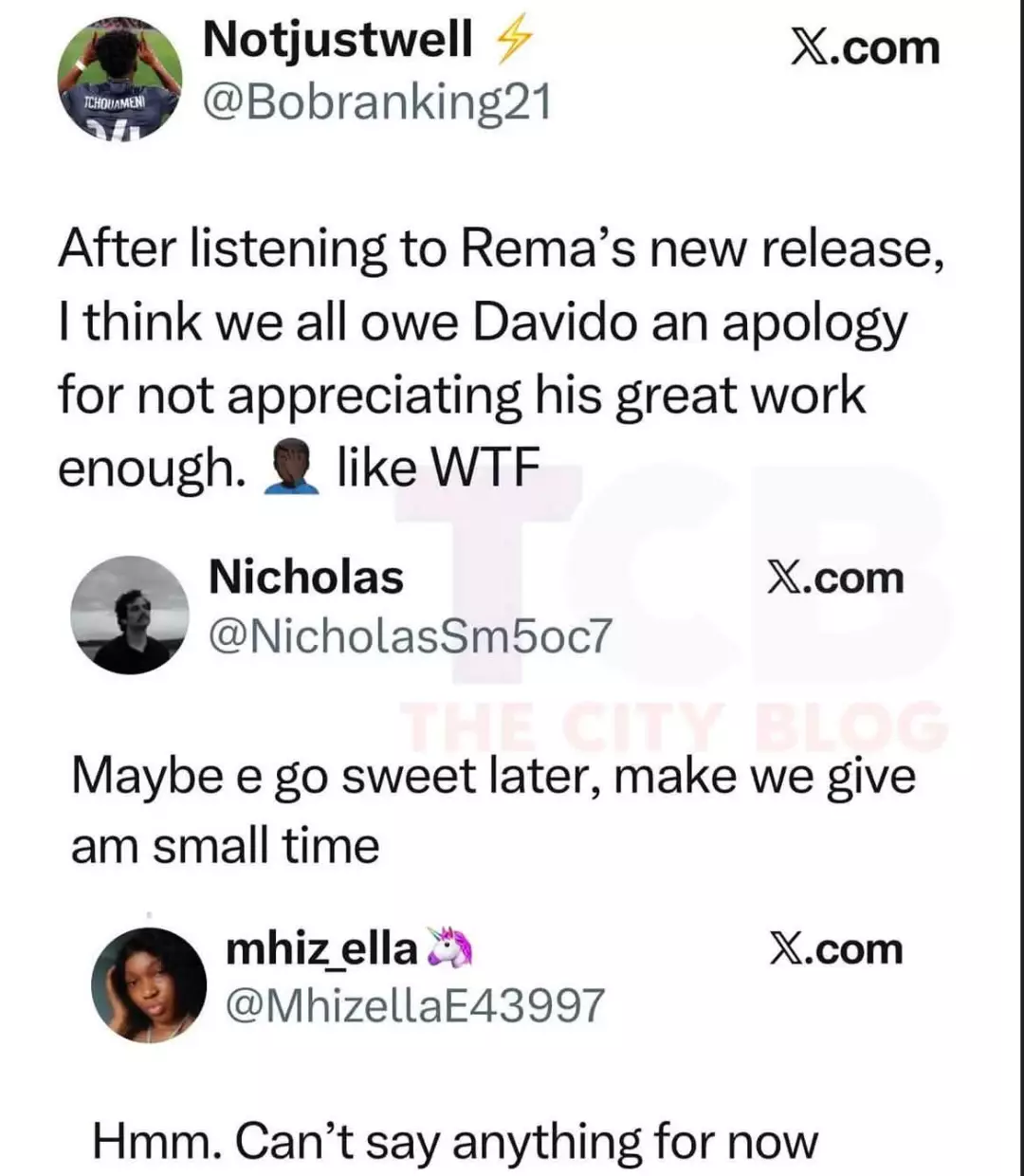 Rema during a recent music appearance as fans debate his latest release and Davido’s music