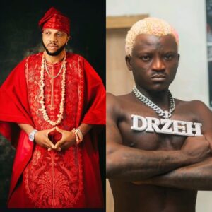 Charles Okocha and Portable during their boxing match