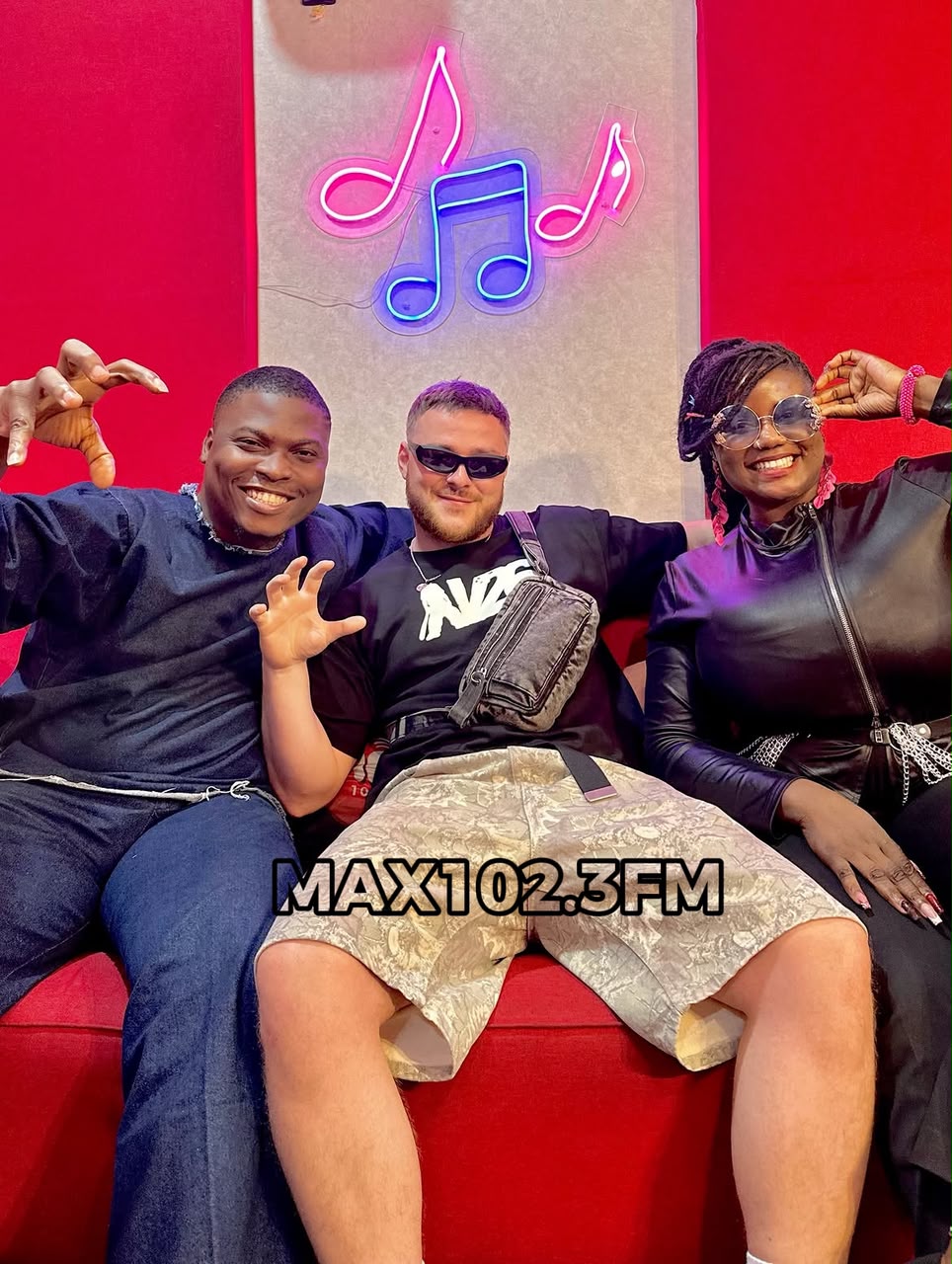 Luca Zuccotti discussing Fela Kuti and Afrobeats during an interview on MAX FM Nigeria.