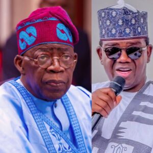 President Bola Tinubu and Bello Matawalle as APC prepares its 2027 presidential campaign council