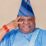 Ademola Adeleke reacts after winning the Osun governorship election as INEC faces criticism over the electoral process