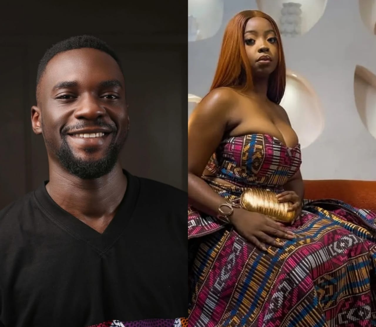 Kamsy and Gerard share a moment during Big Brother Naija Season