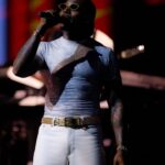 Asake performing at the James L. Knight Center in Miami
